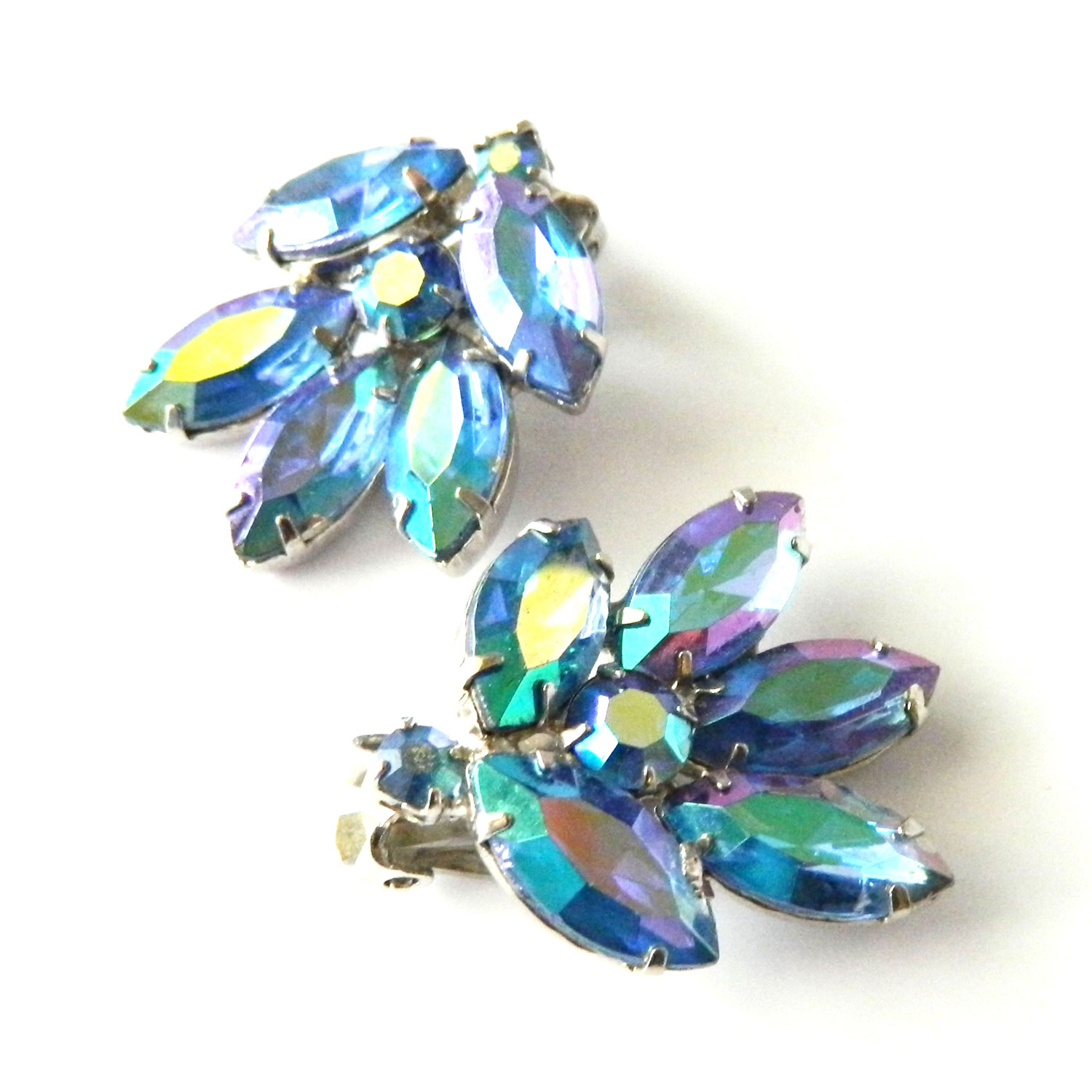 vintage rhinestone earrings