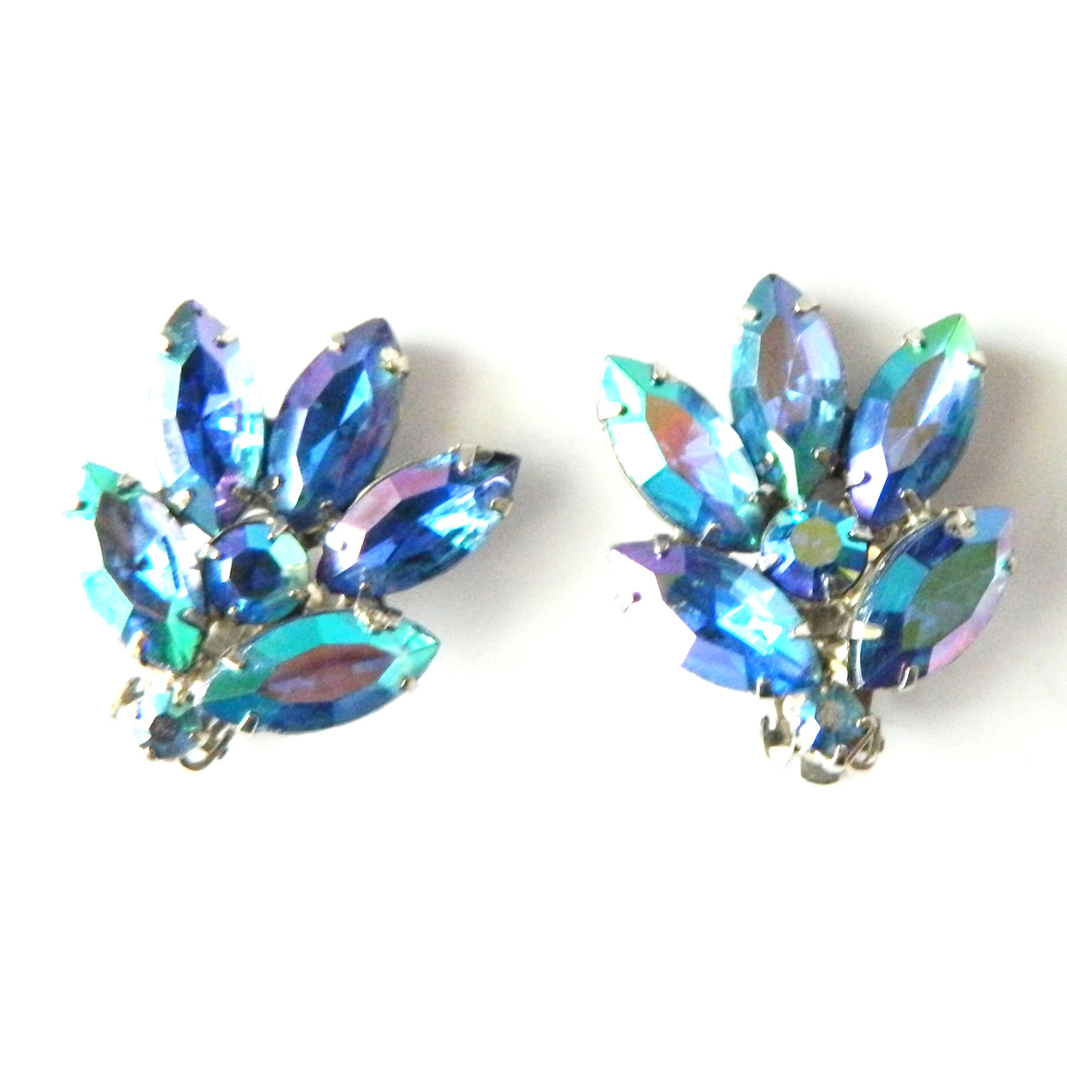 vintage rhinestone earrings