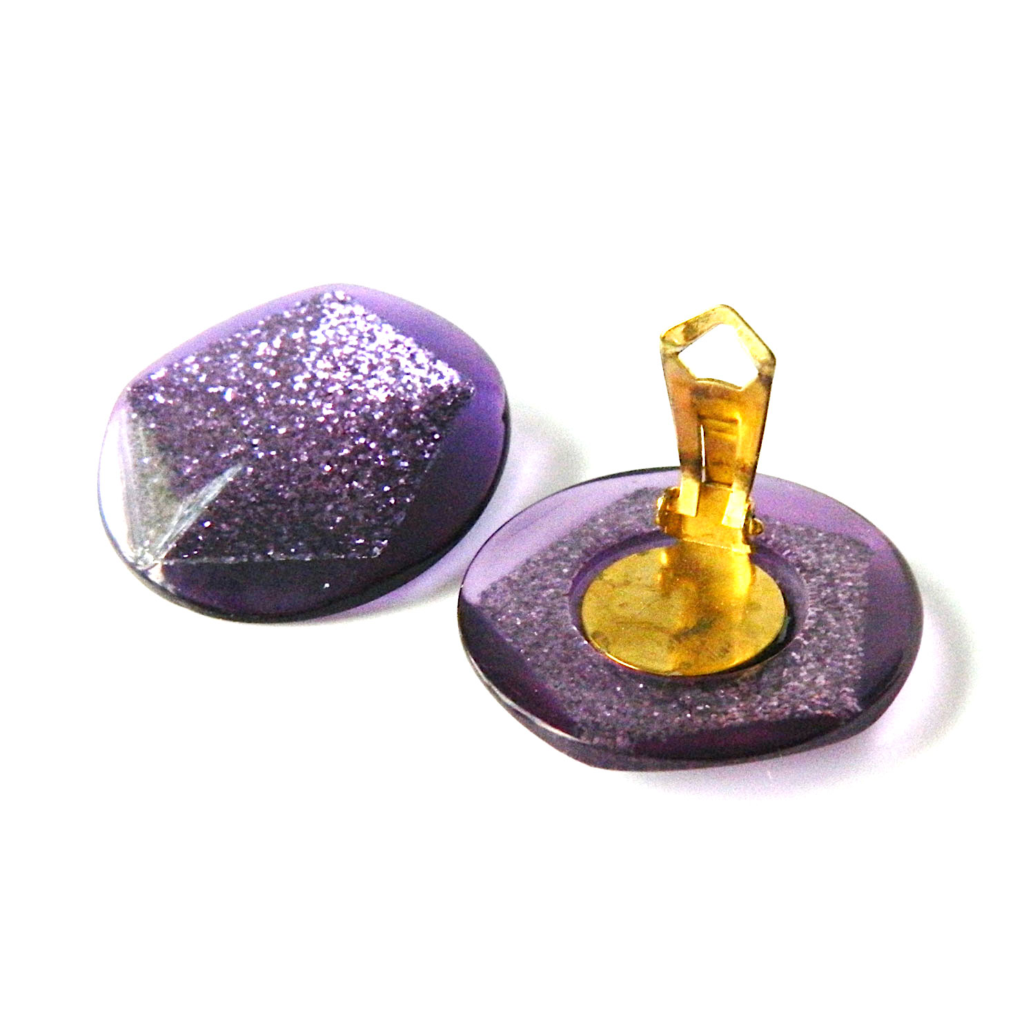 purple vintage earrings