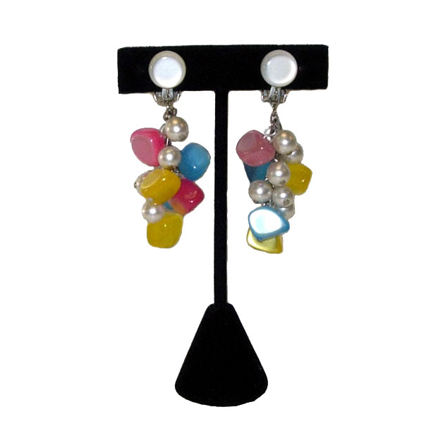 moon glow lucite earrings