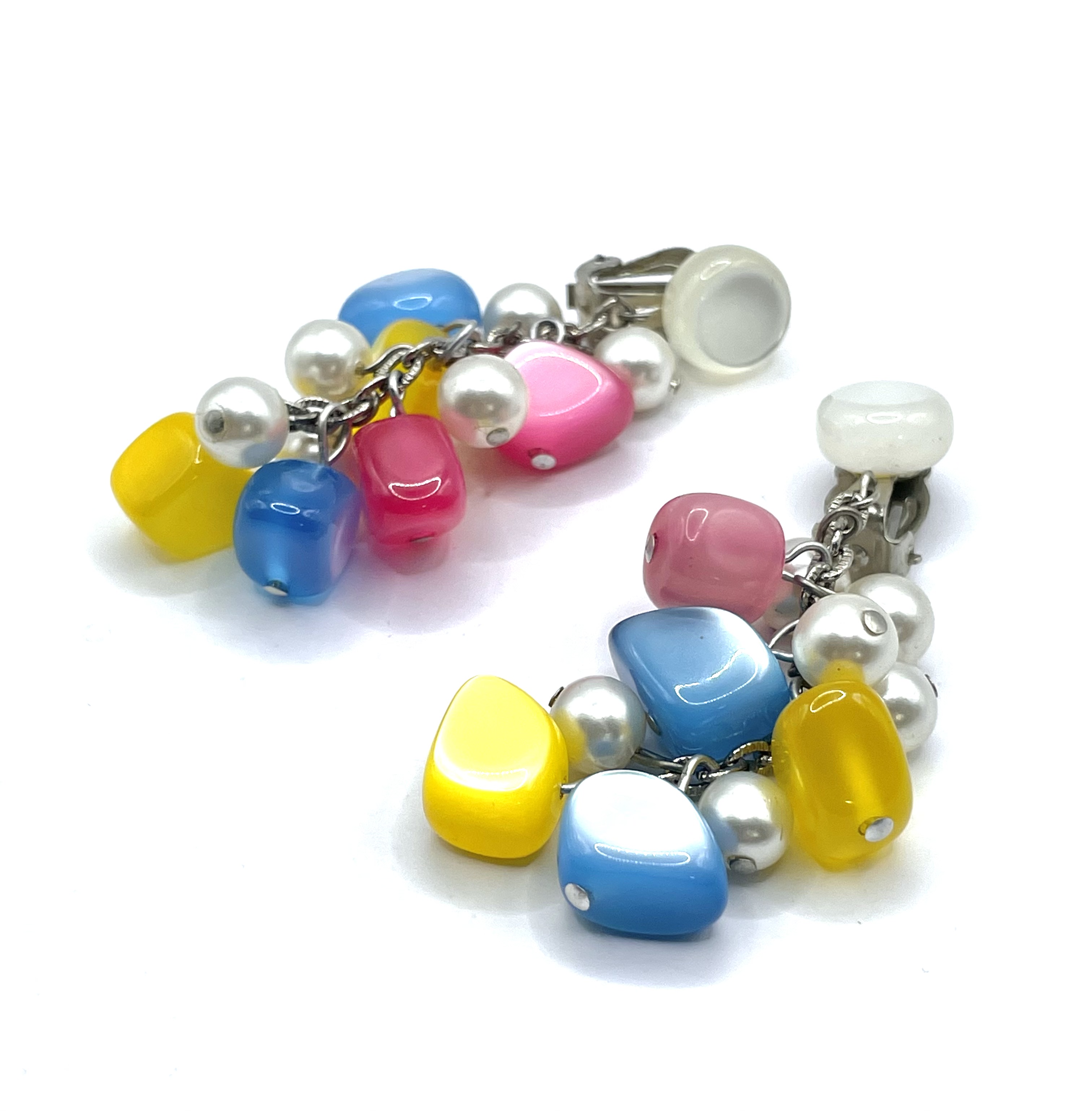 vintage moon glow lucite earrings