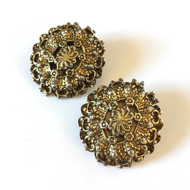 vintage clip earrings