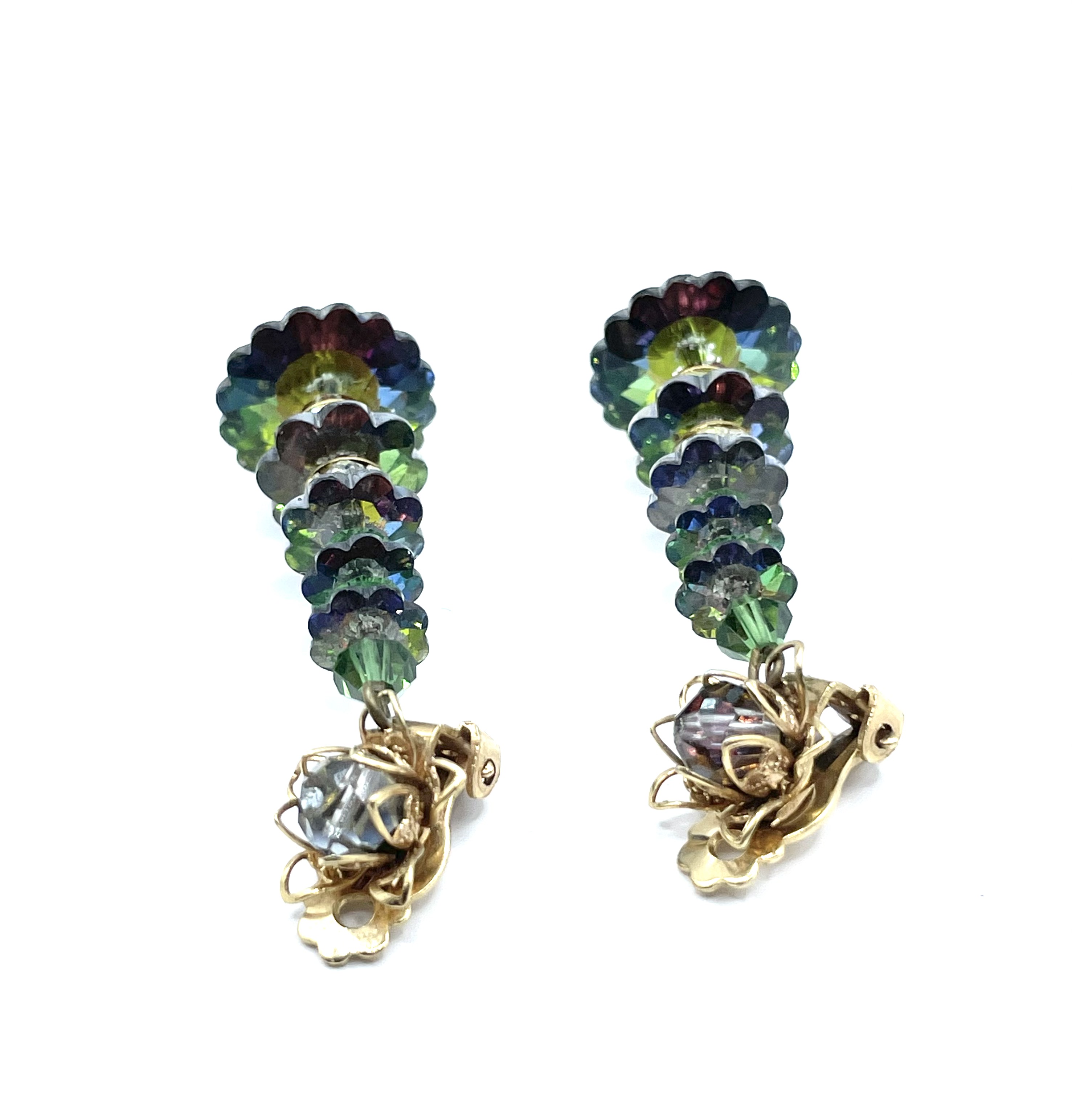 rhinestone drop earrings
