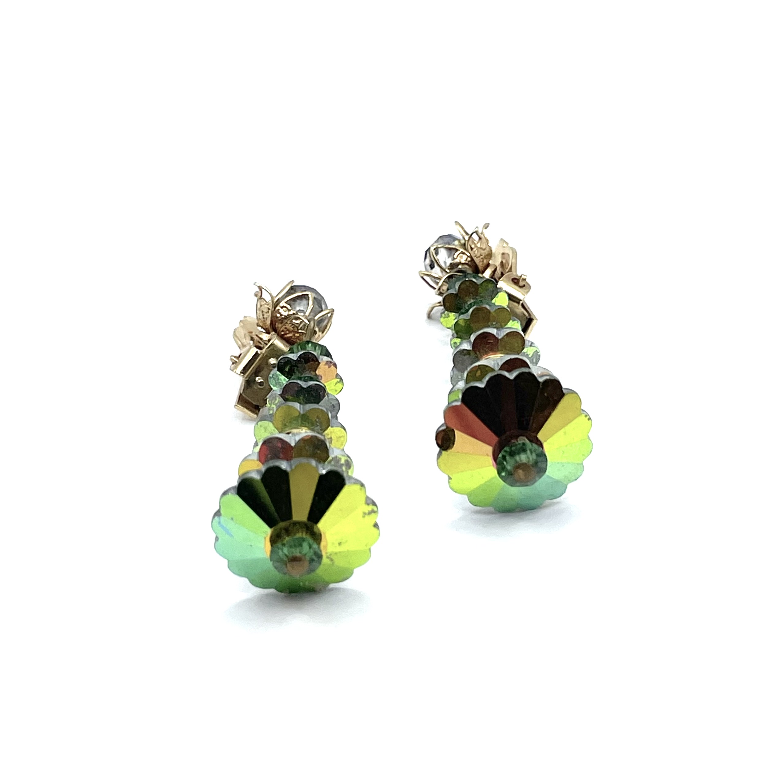 rhinestone drop earrings