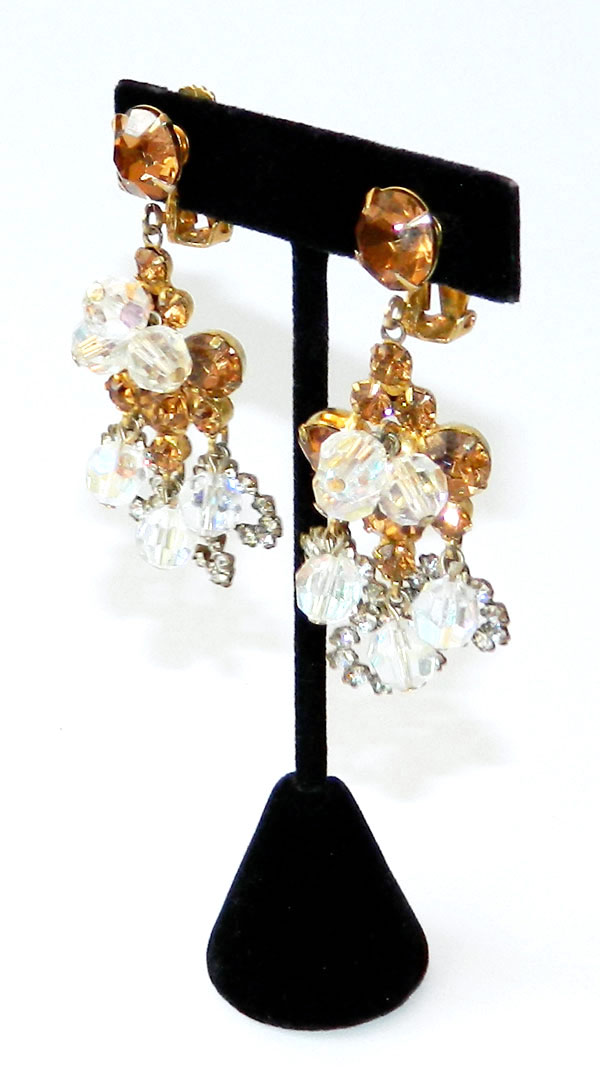 crystal drop earrings