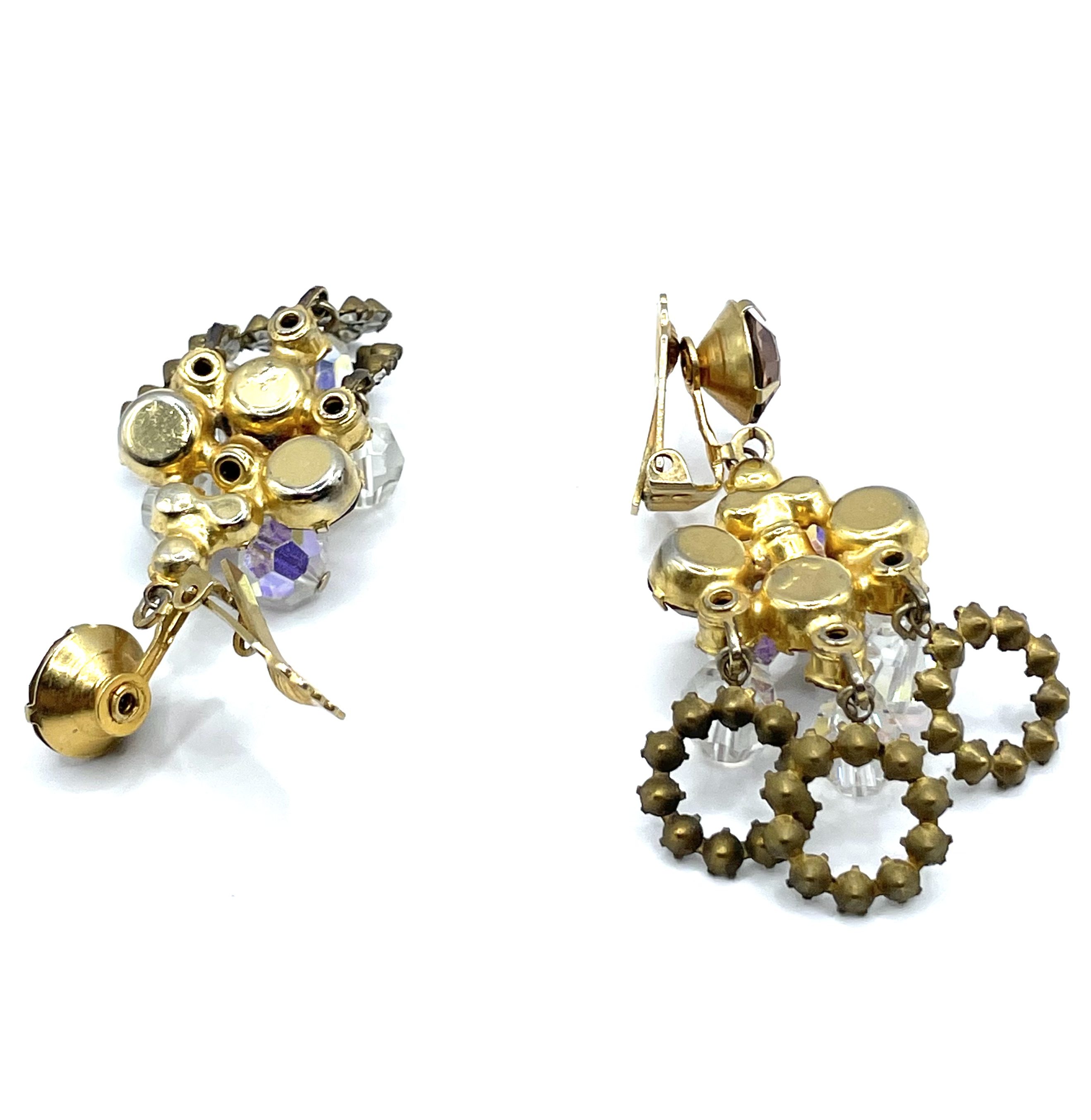 Aurora Borealis crystal drop earrings