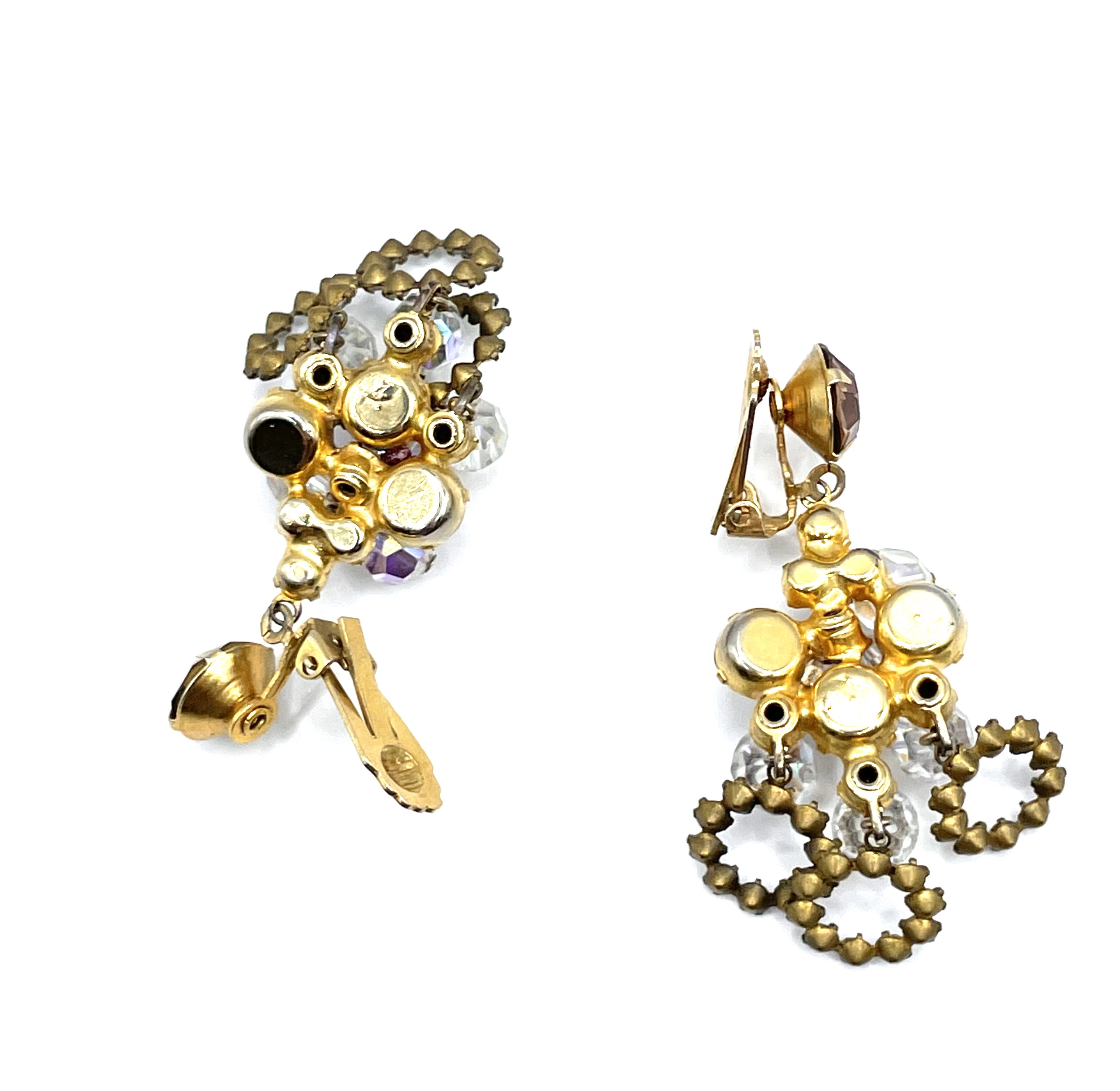 Aurora Borealis crystal drop earrings
