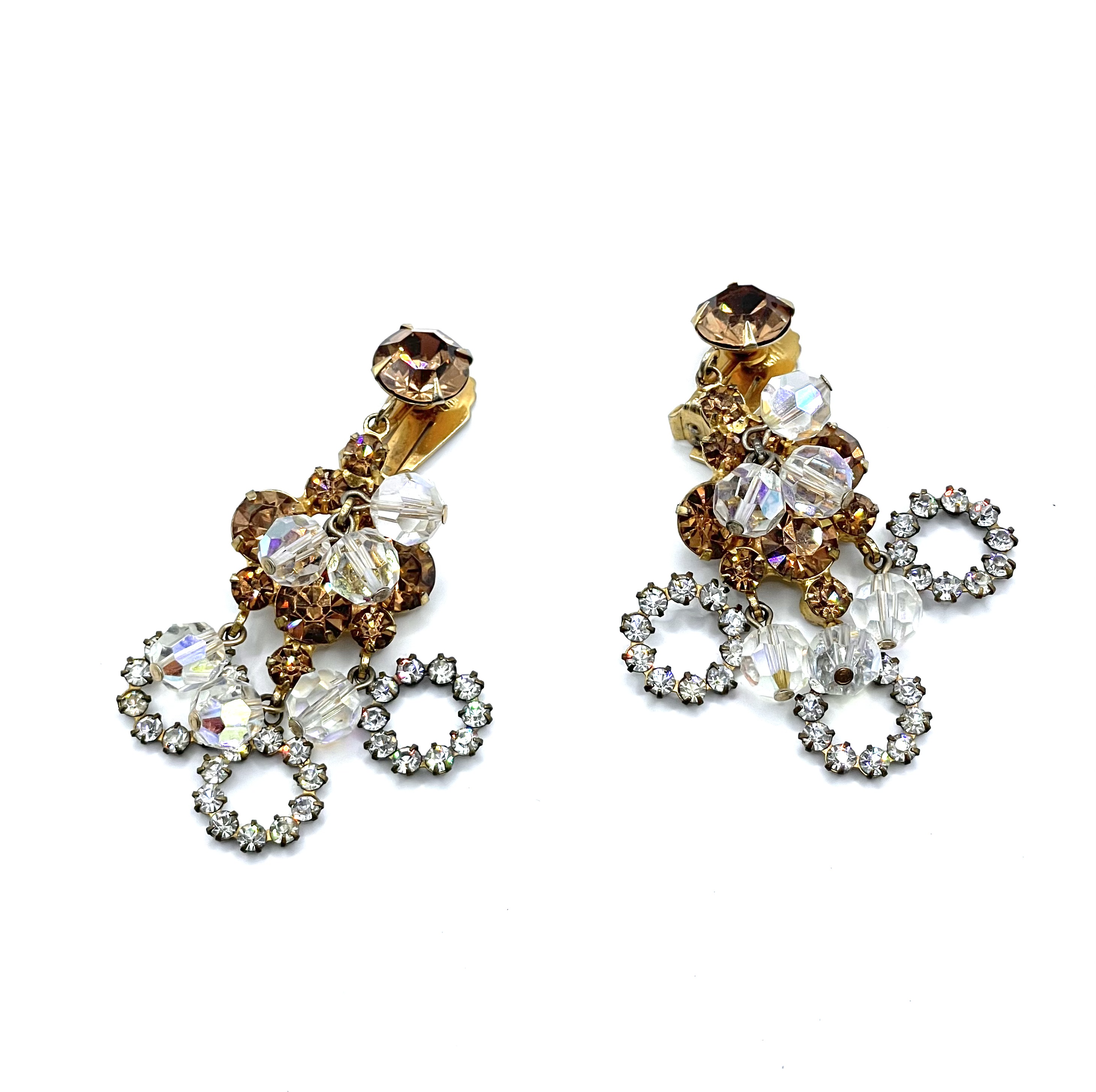Aurora Borealis crystal drop earrings