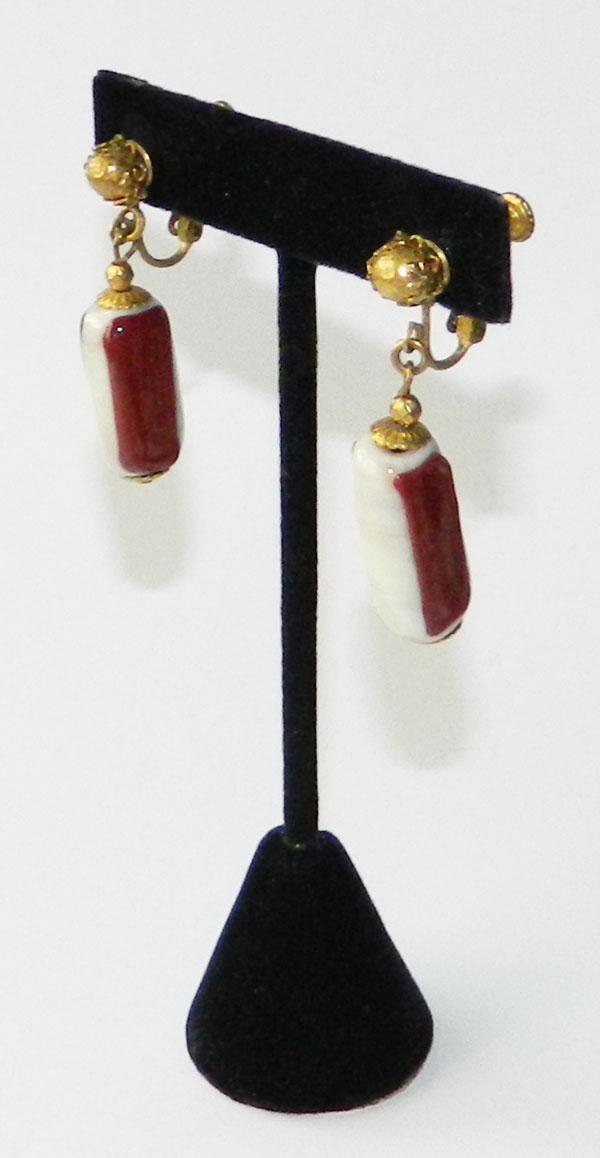 1950's Miriam Haskell earrings