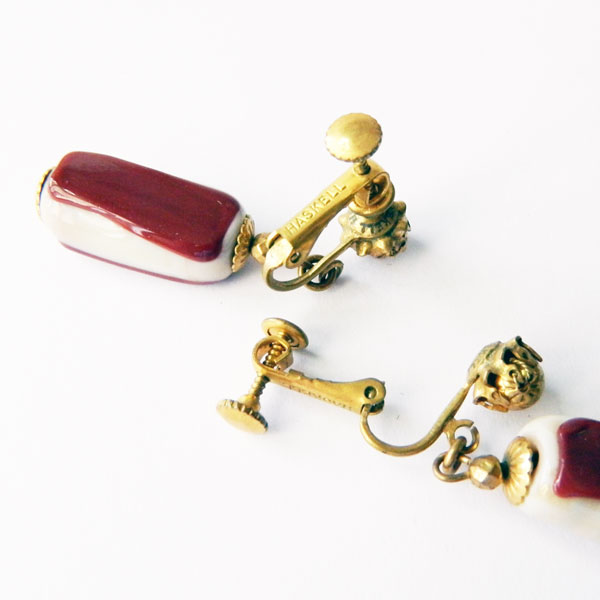 1950s Miriam Haskell earrings