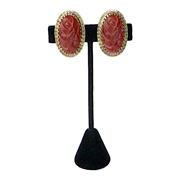 1950s Whiting and Davis earrings