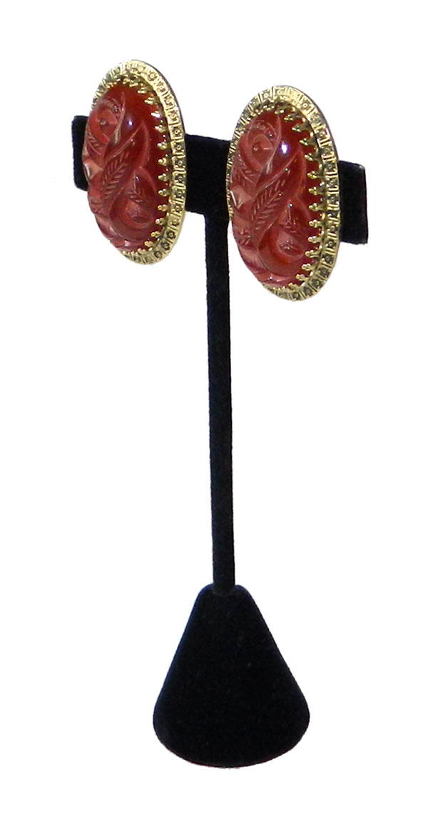1950s Whiting and Davis earrings