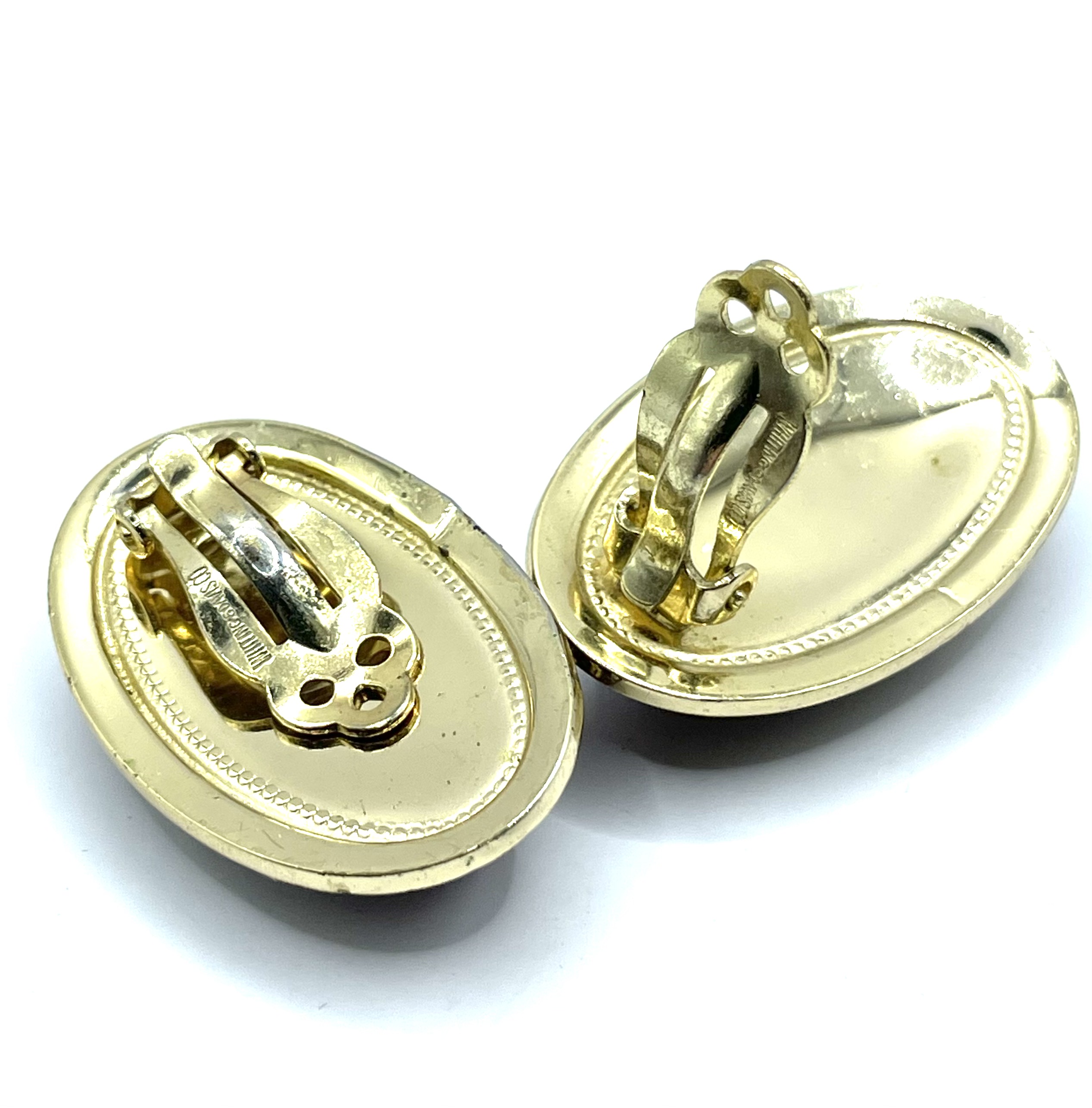 1950s Whiting and Davis earrings