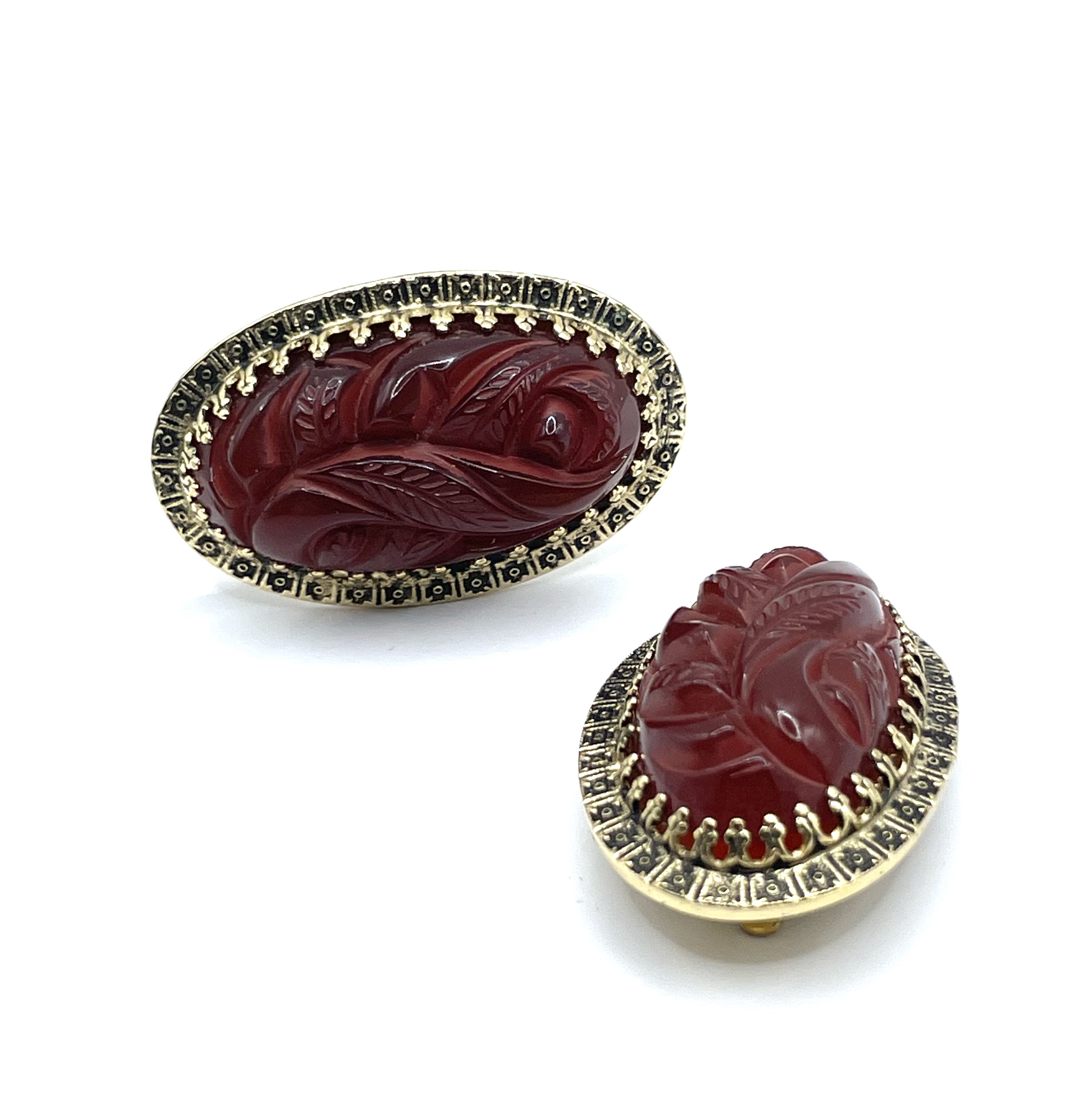 1950s Whiting and Davis earrings