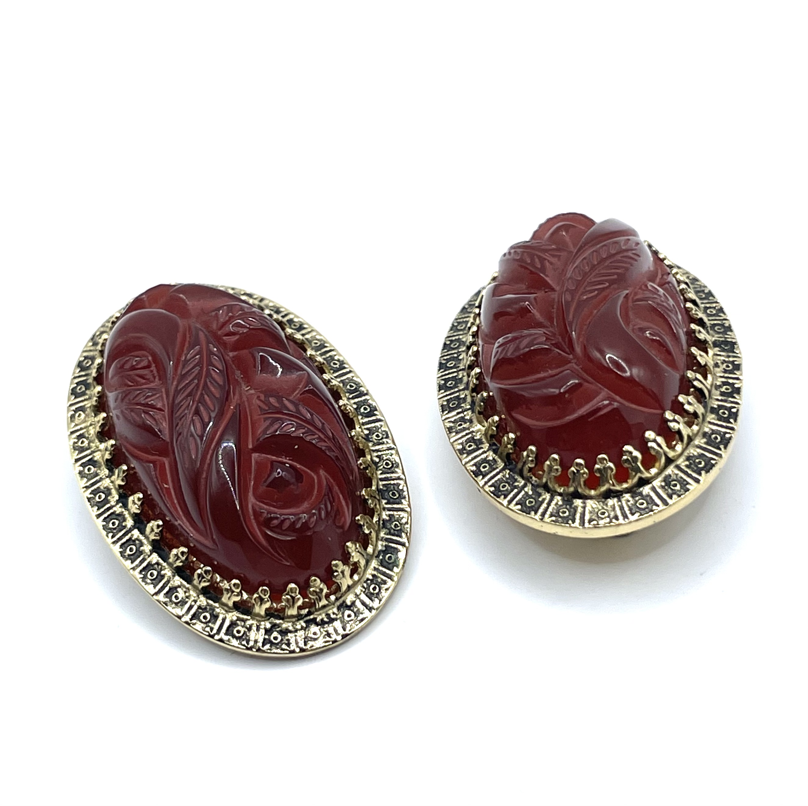 1950s Whiting and Davis earrings