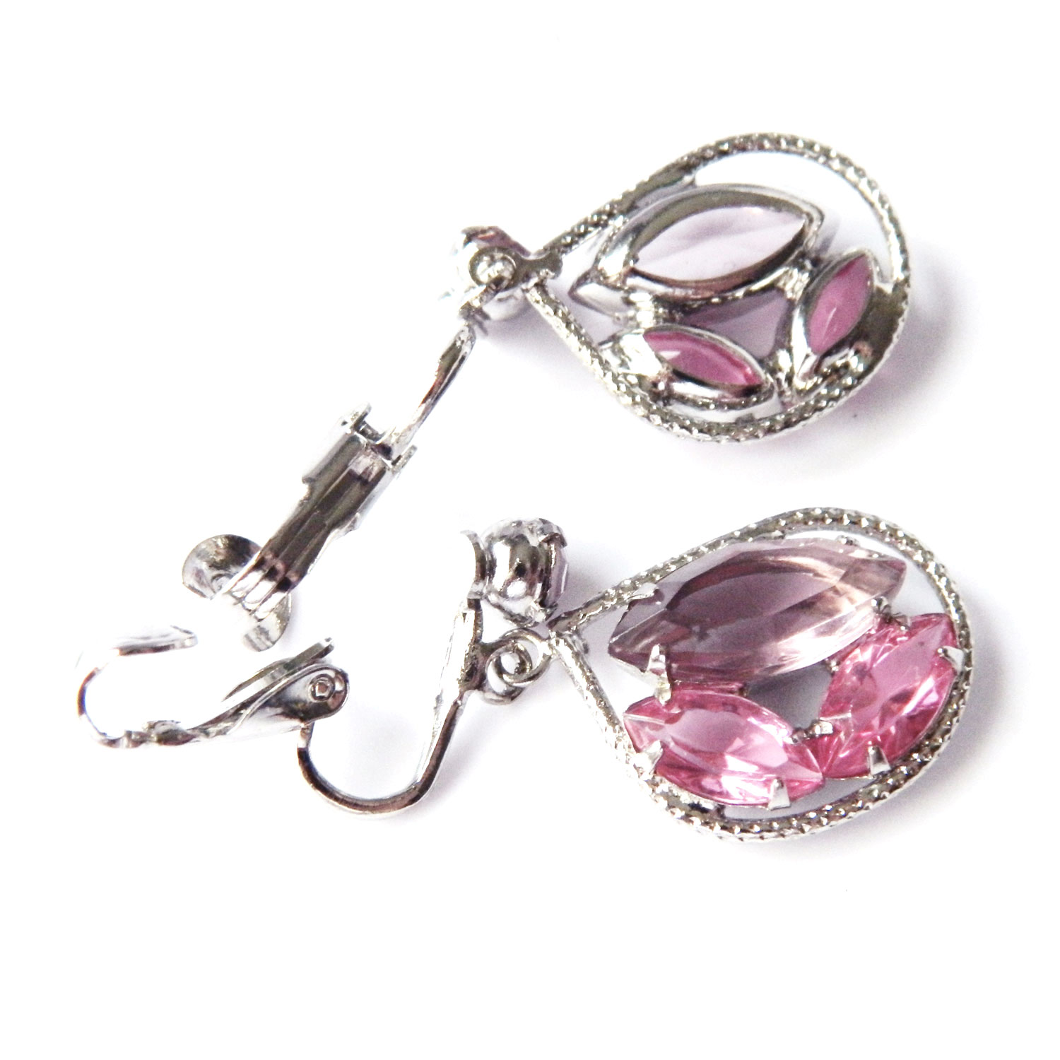 pink earrings