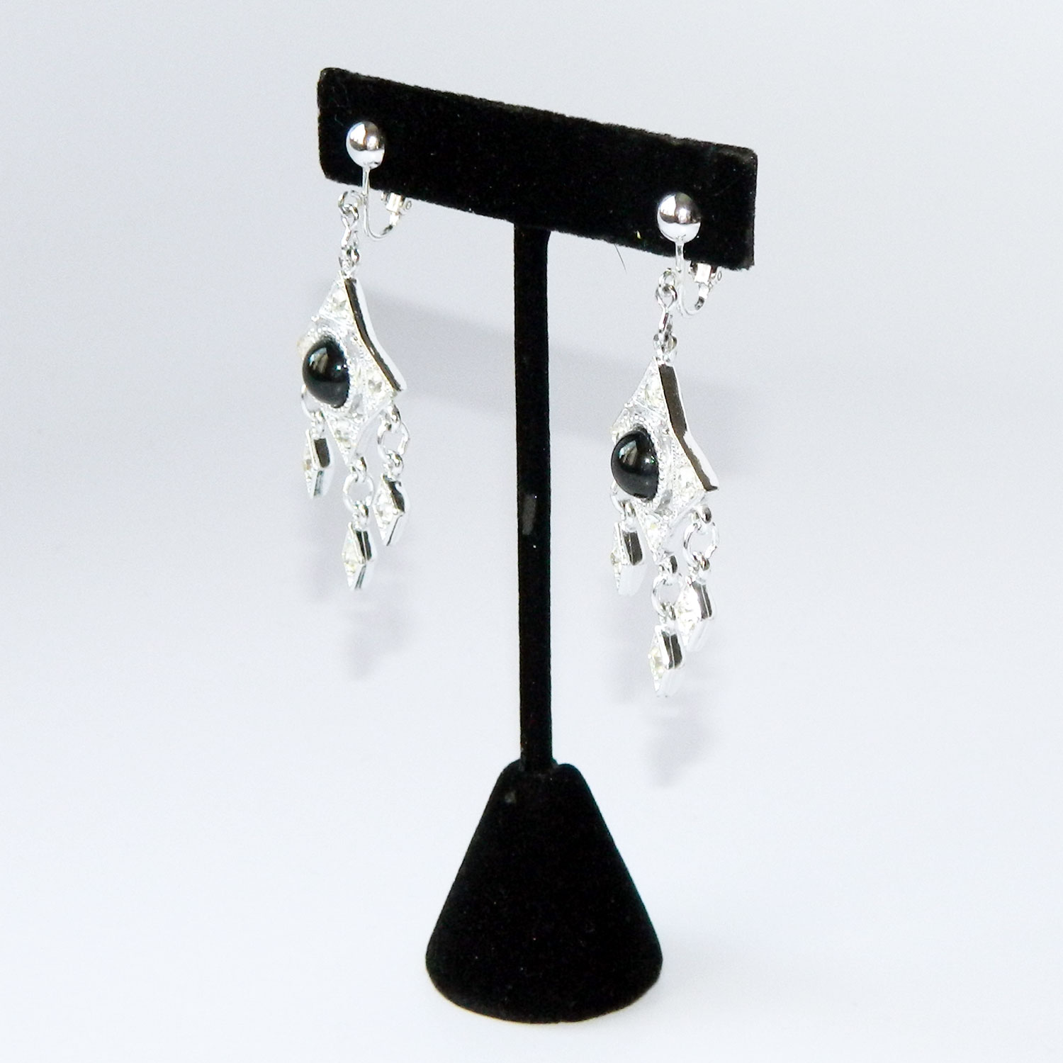 Rhinestone drop earrings