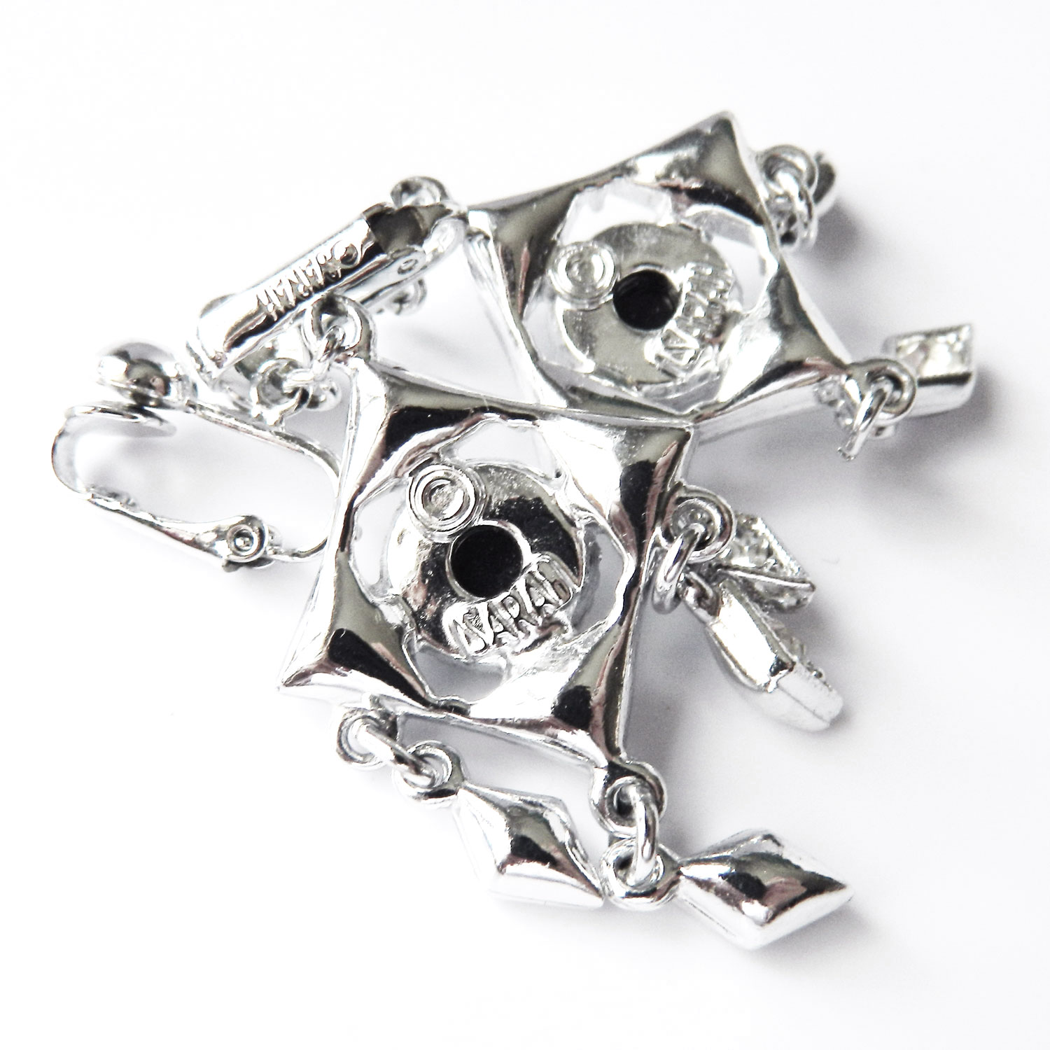Rhinestone drop earrings