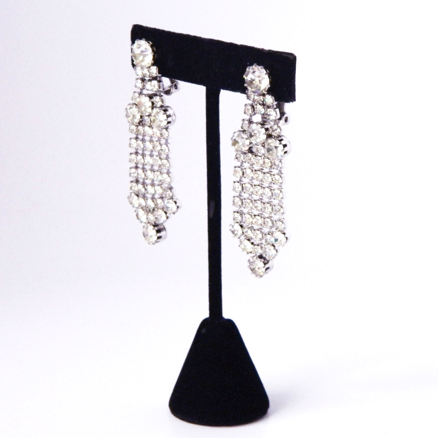 rhinestone drop earrings