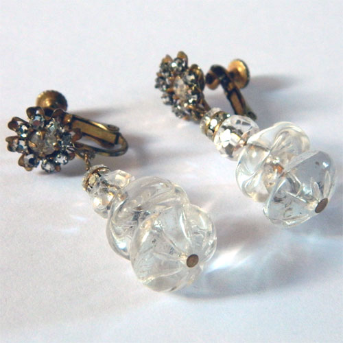 1950's Miriam Haskell earrings