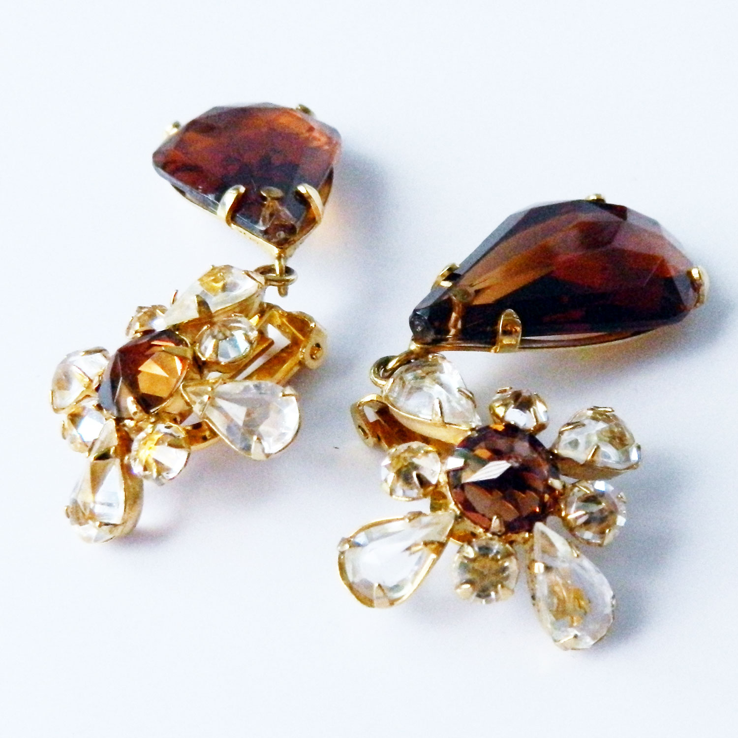 Schreiner rhinestone drop earrings