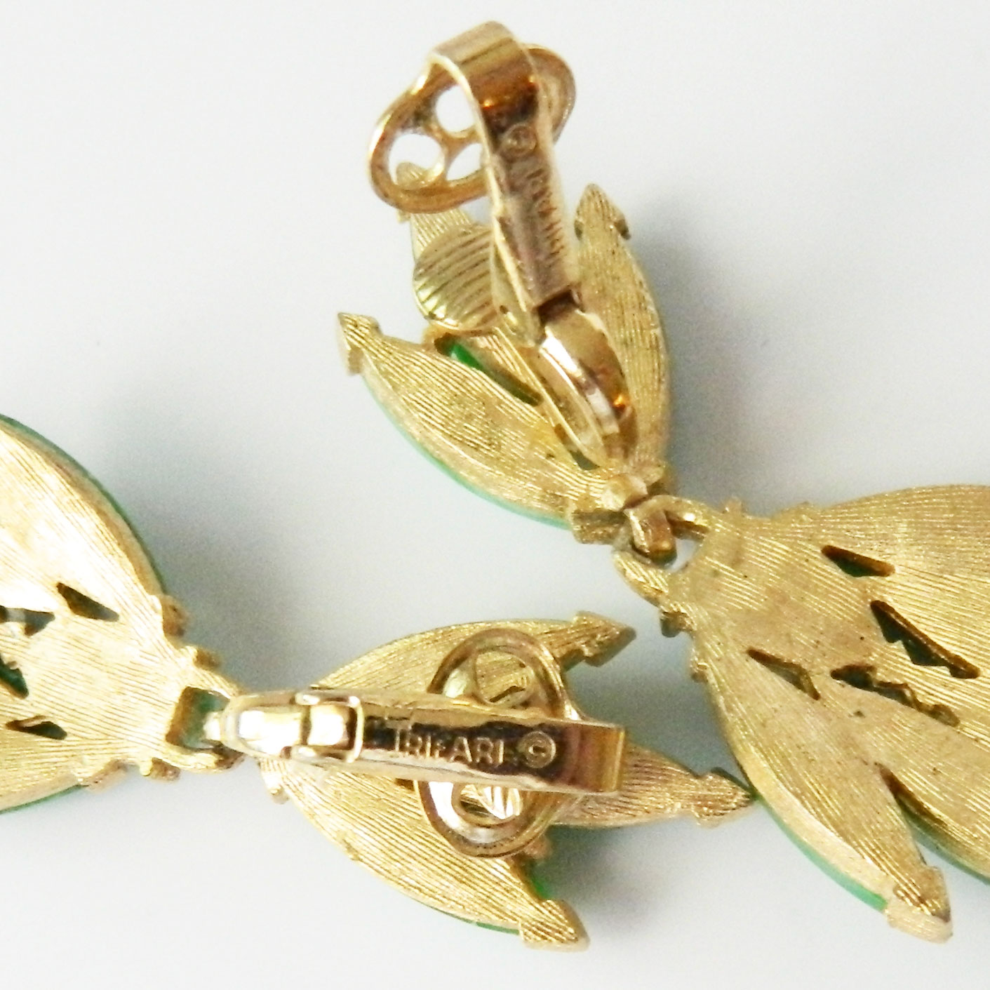 Trifari drop earrings