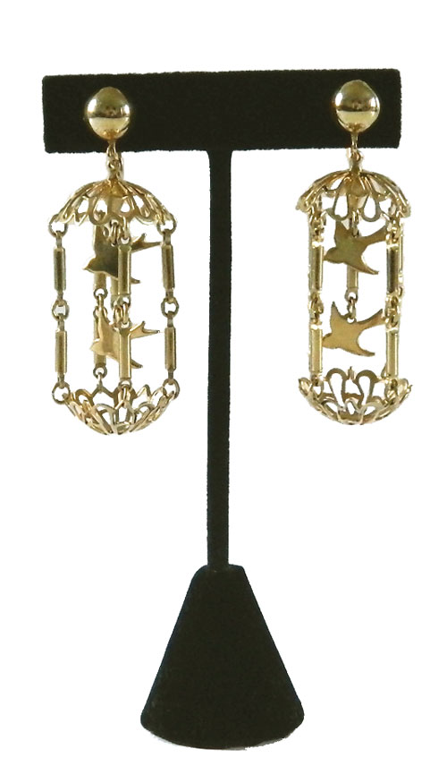 Birdcage earrings
