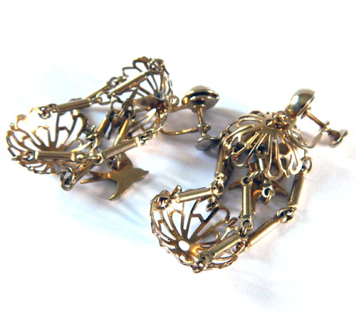 Birdcage earrings