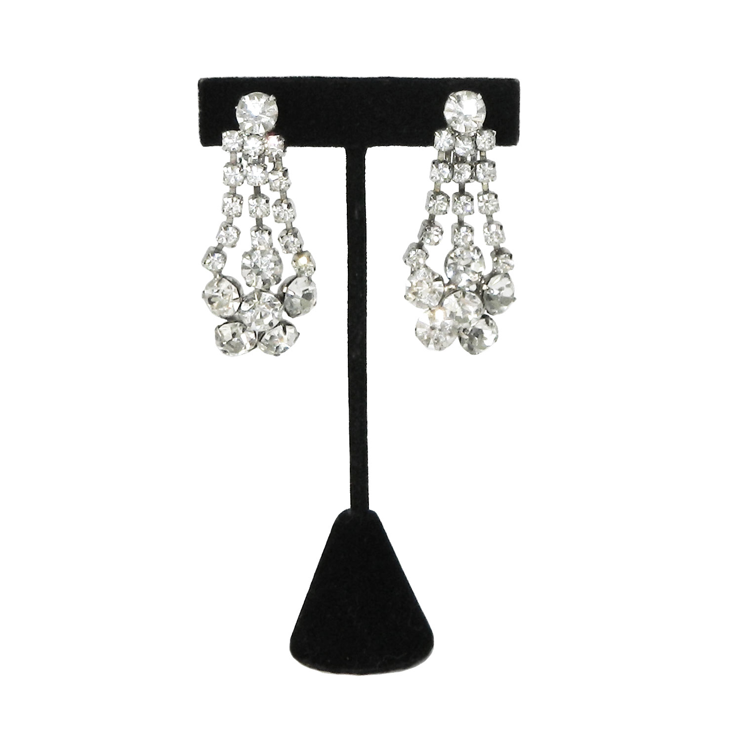 1950's rhinestone earrings
