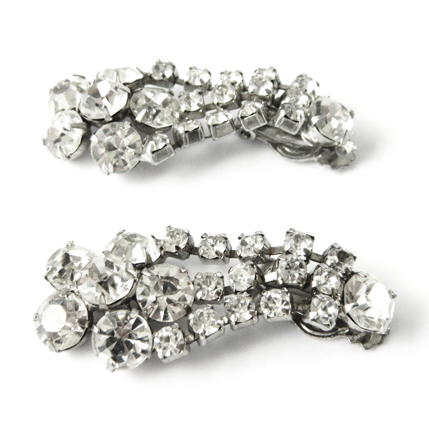 1950's rhinestone earrings
