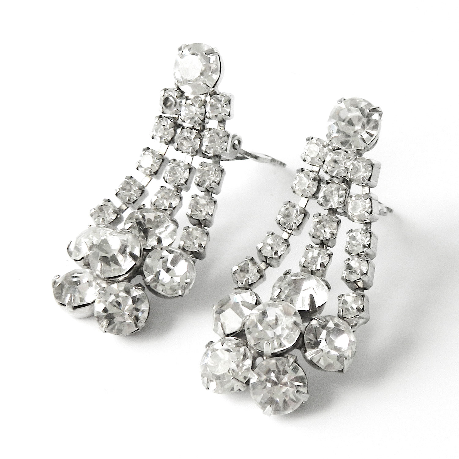 rhinestone drop earrings