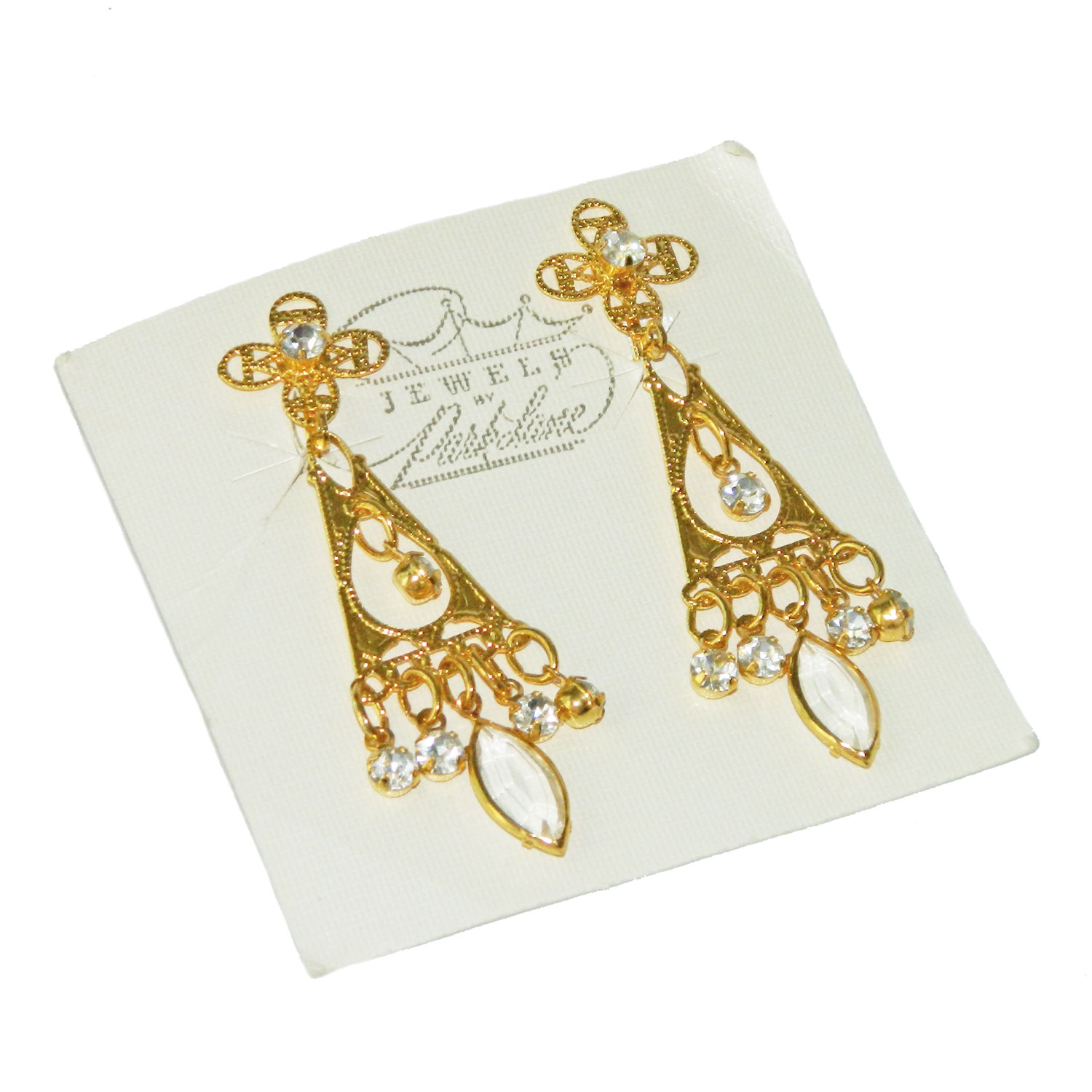 Park Lane rhinestone drop earrings