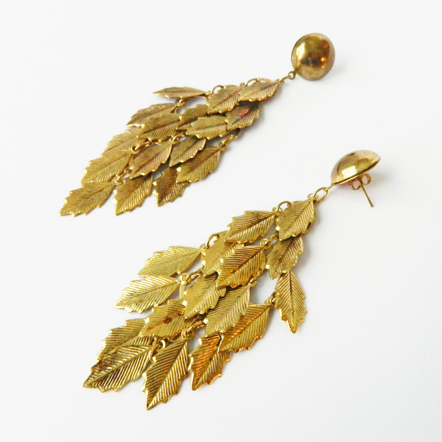 Extra long drop earrings