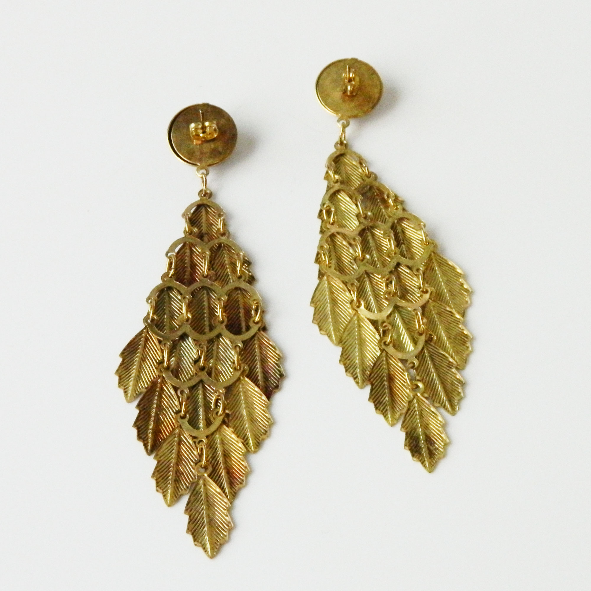Extra long drop earrings