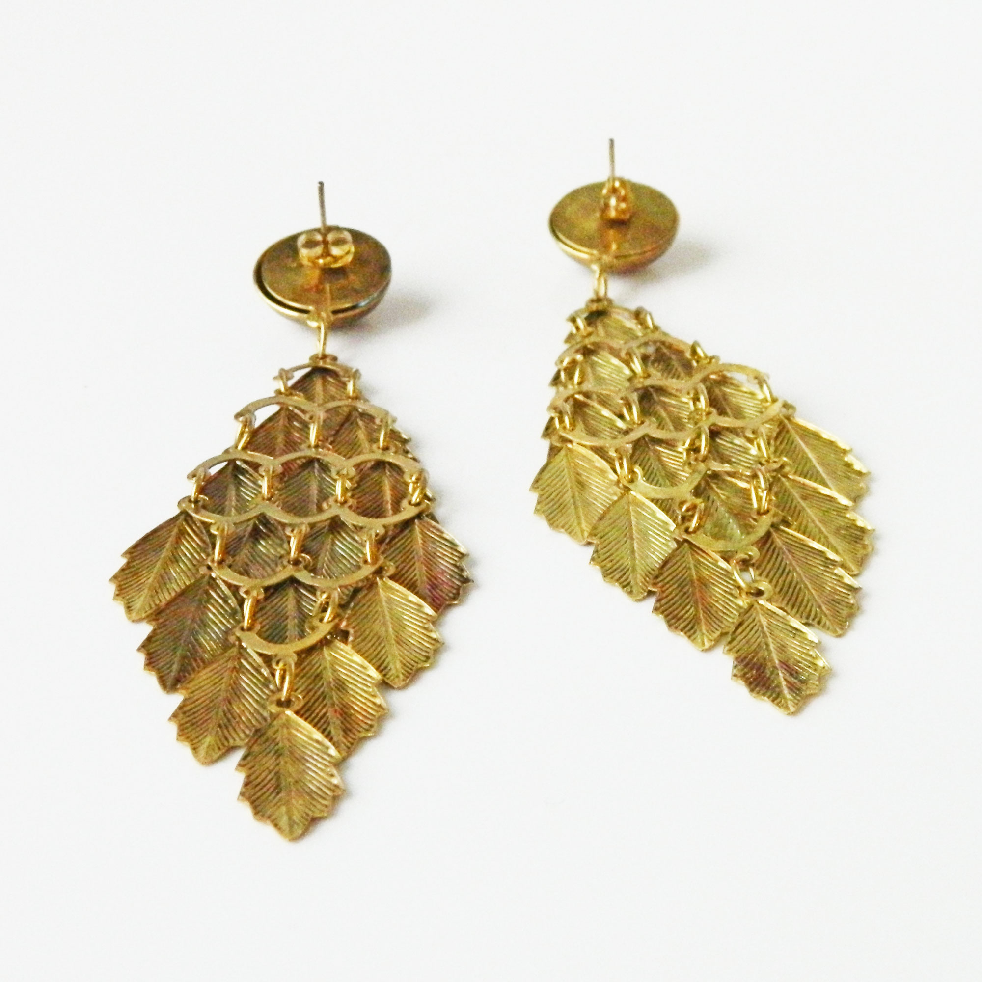 Extra long drop earrings