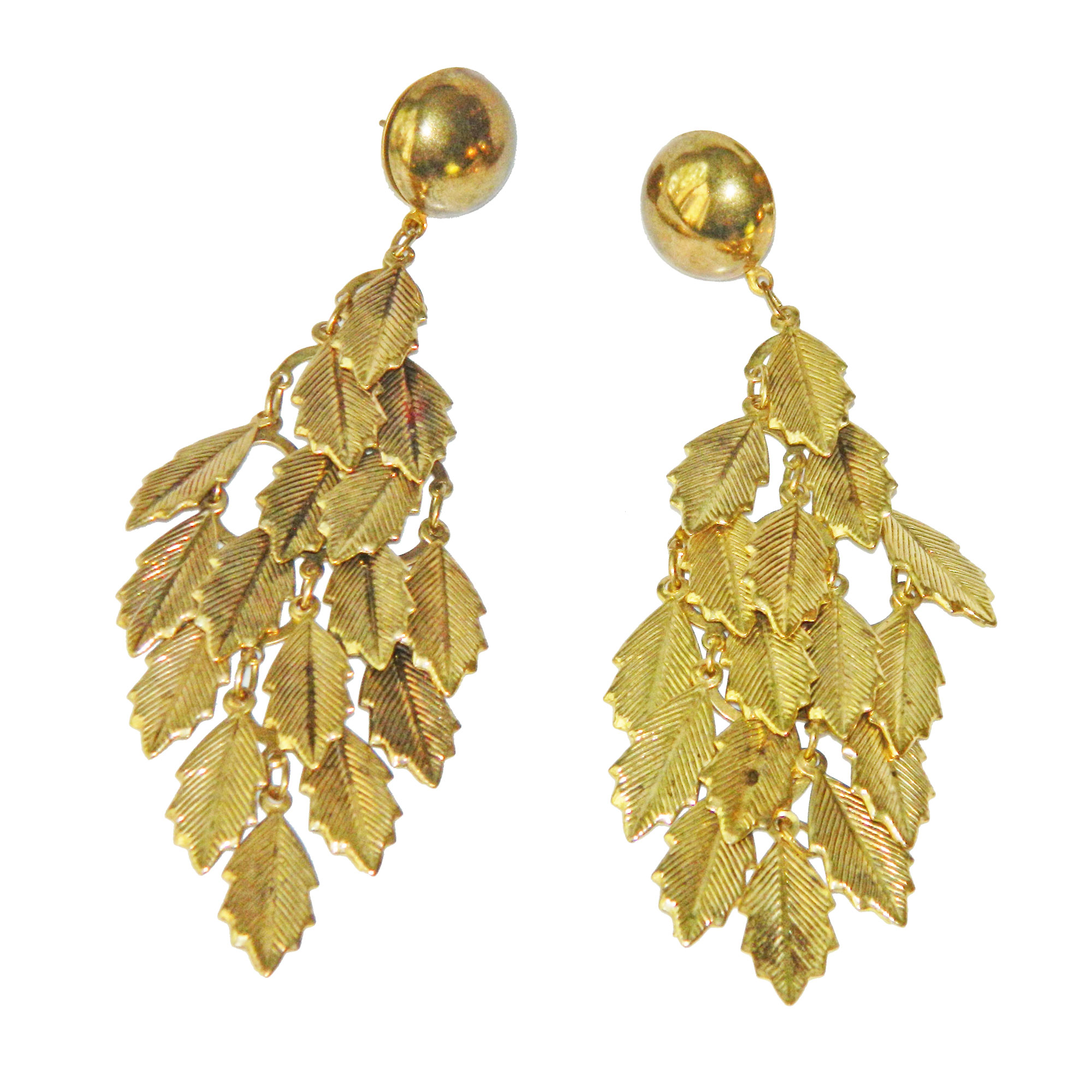 Extra long drop earrings