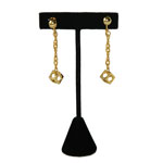 Cube drop earrings