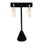 geometric drop earrings