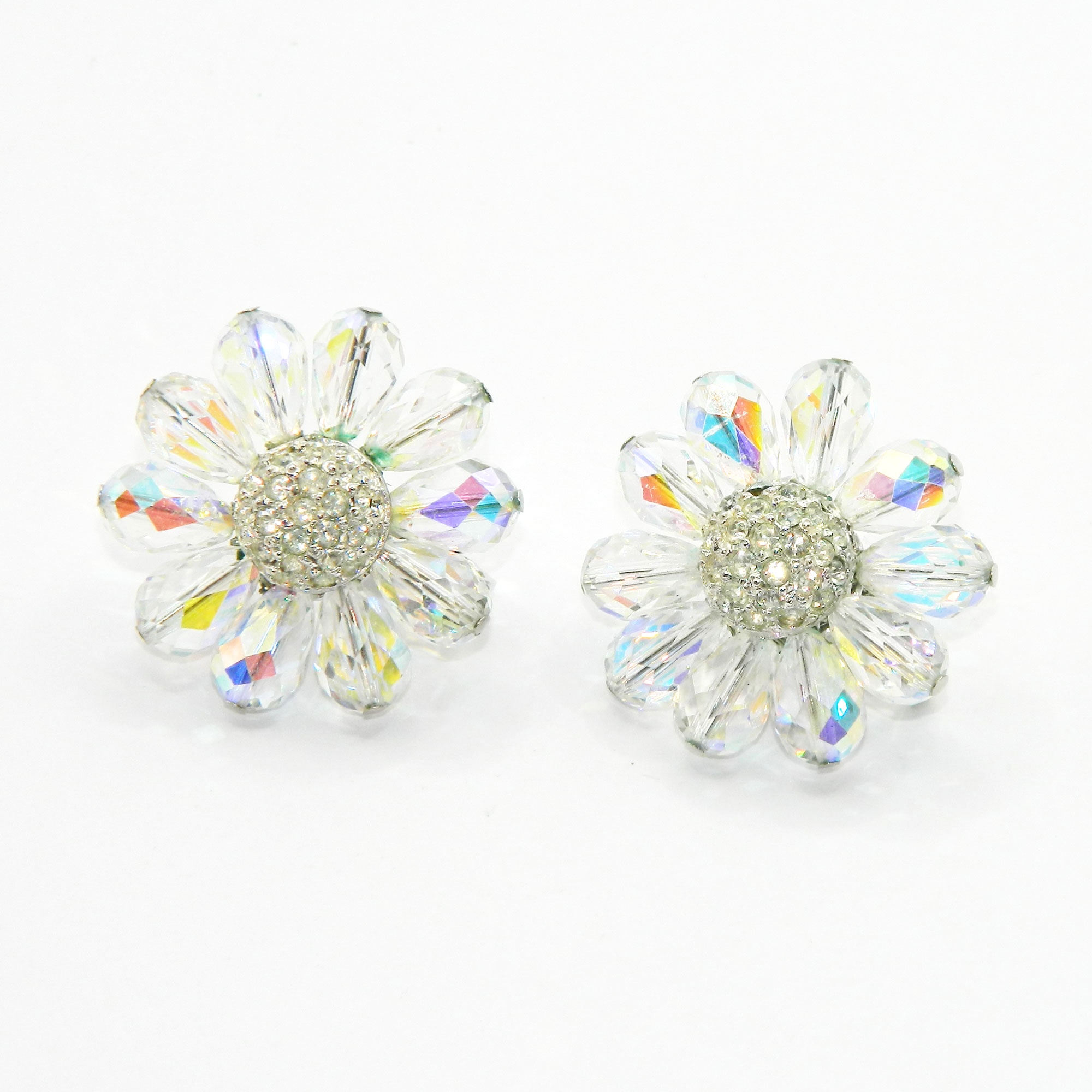 Vendome Aurora Borealis crystal earrings