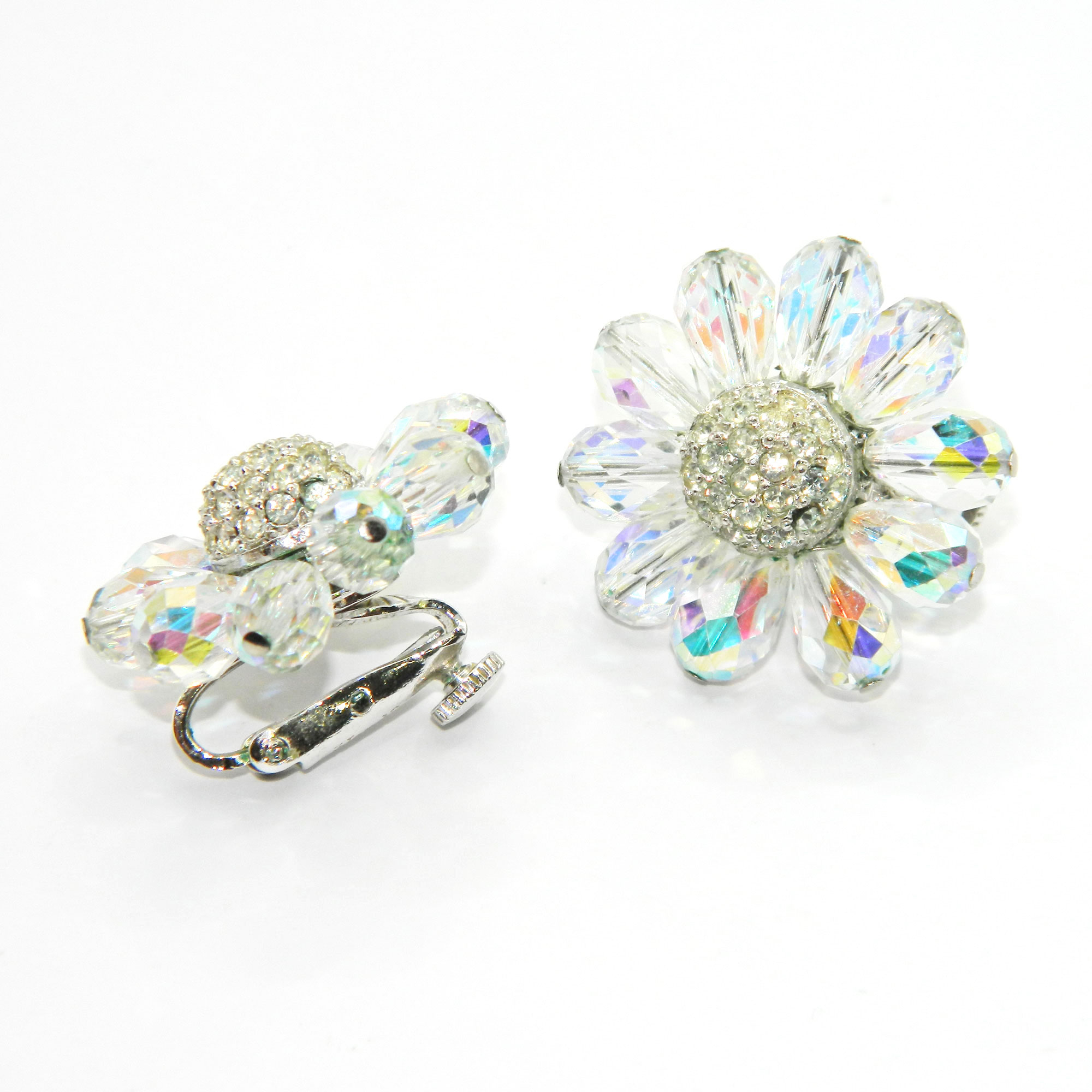 Vendome Aurora Borealis crystal earrings