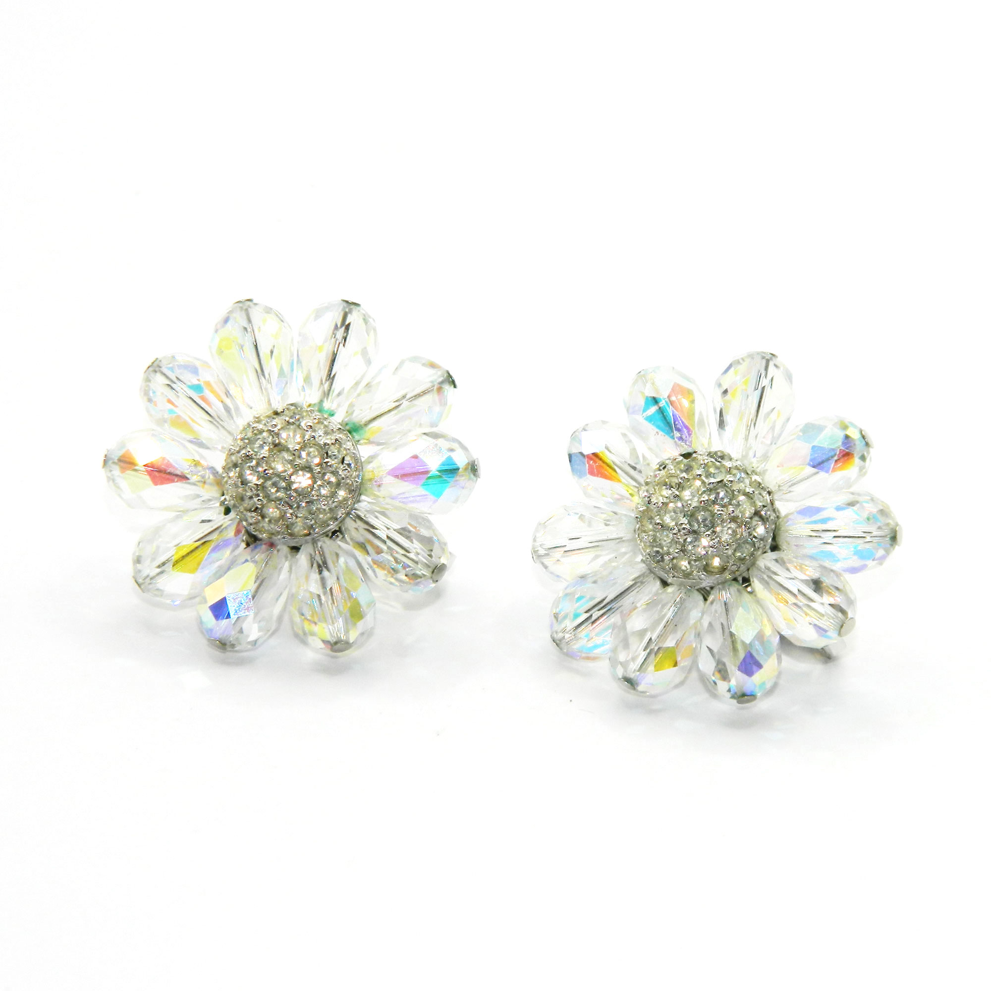 Vendome Aurora Borealis crystal earrings