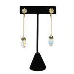 Aurora borealis crystal drop earrings