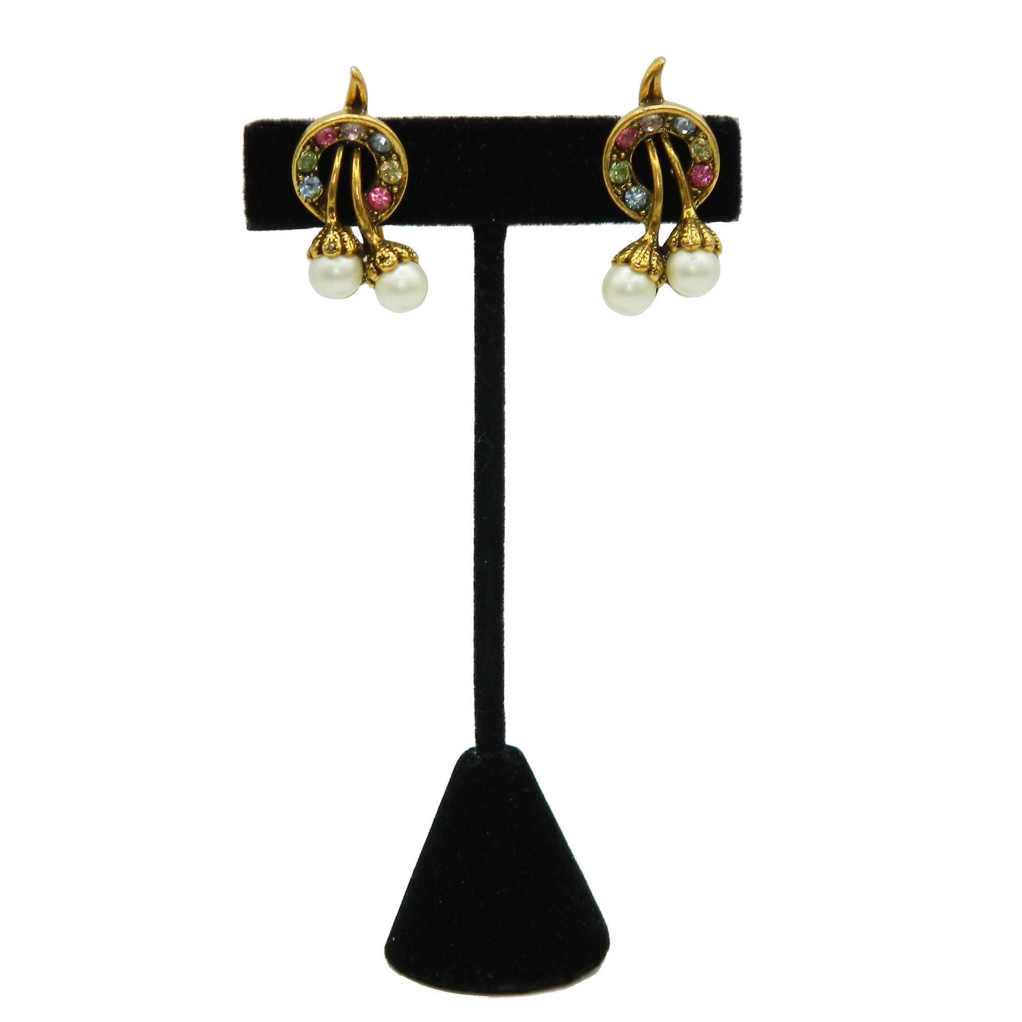 1950s rhinestone earrings