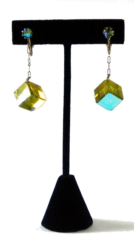 Crystal cube earrings