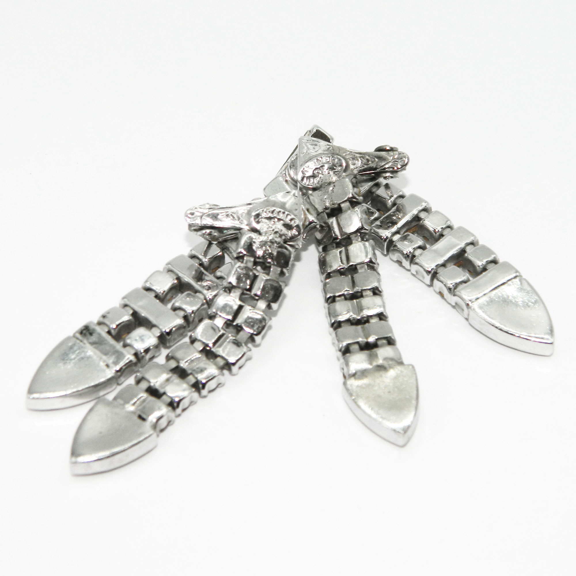 1950s Kramer rhinestone earrings