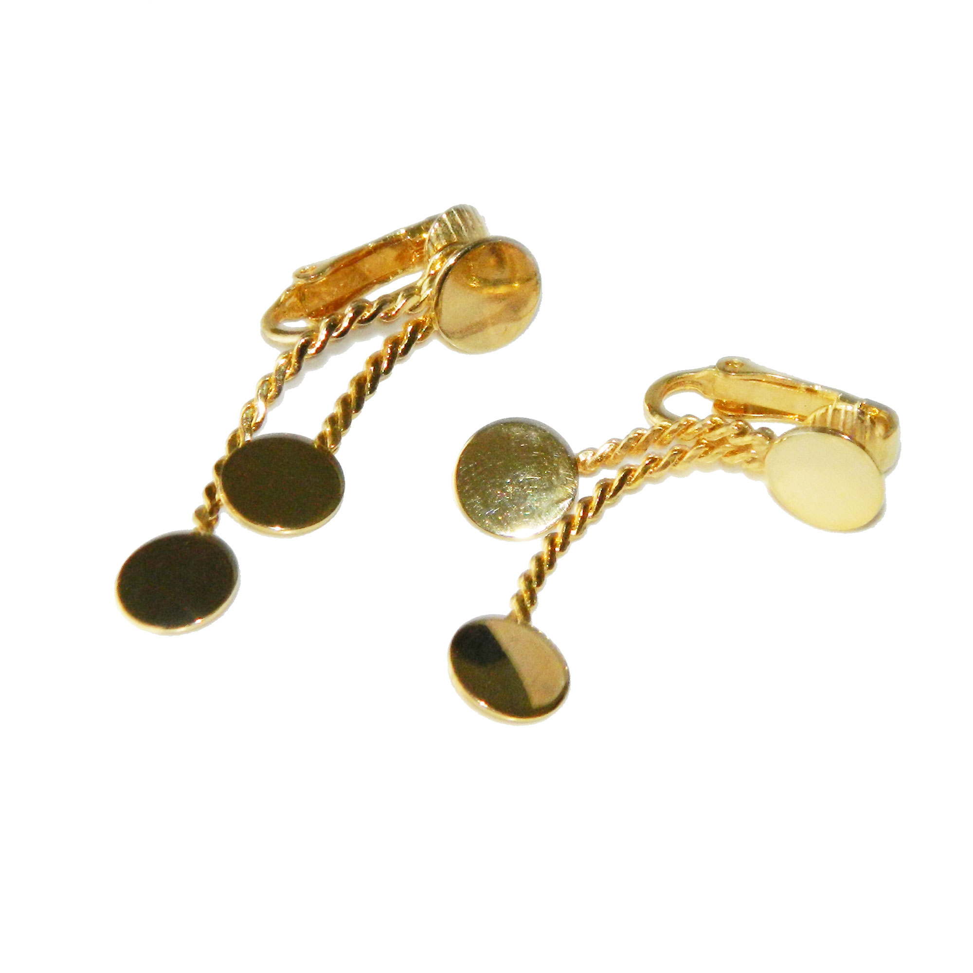 Circle drop earrings