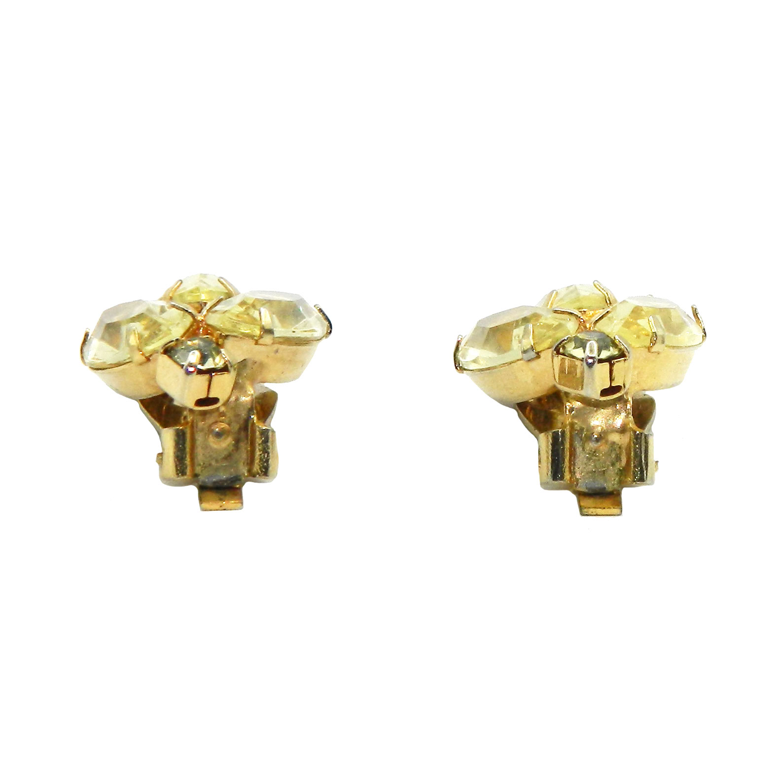 Juliana yellow rhinestone earrings