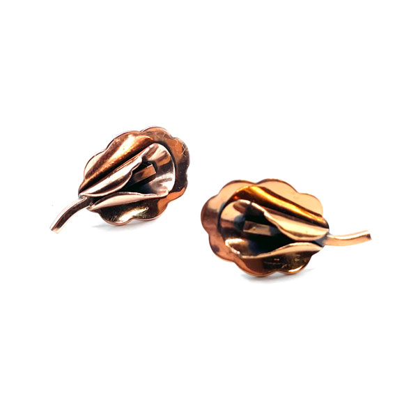 Vintage 1950s Renoir copper earrings