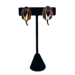 Renoir copper lily earrings