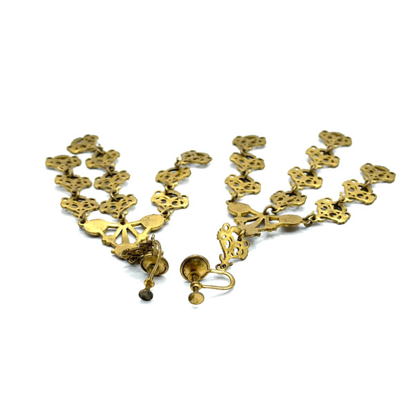 Art Nouveau drop earrings